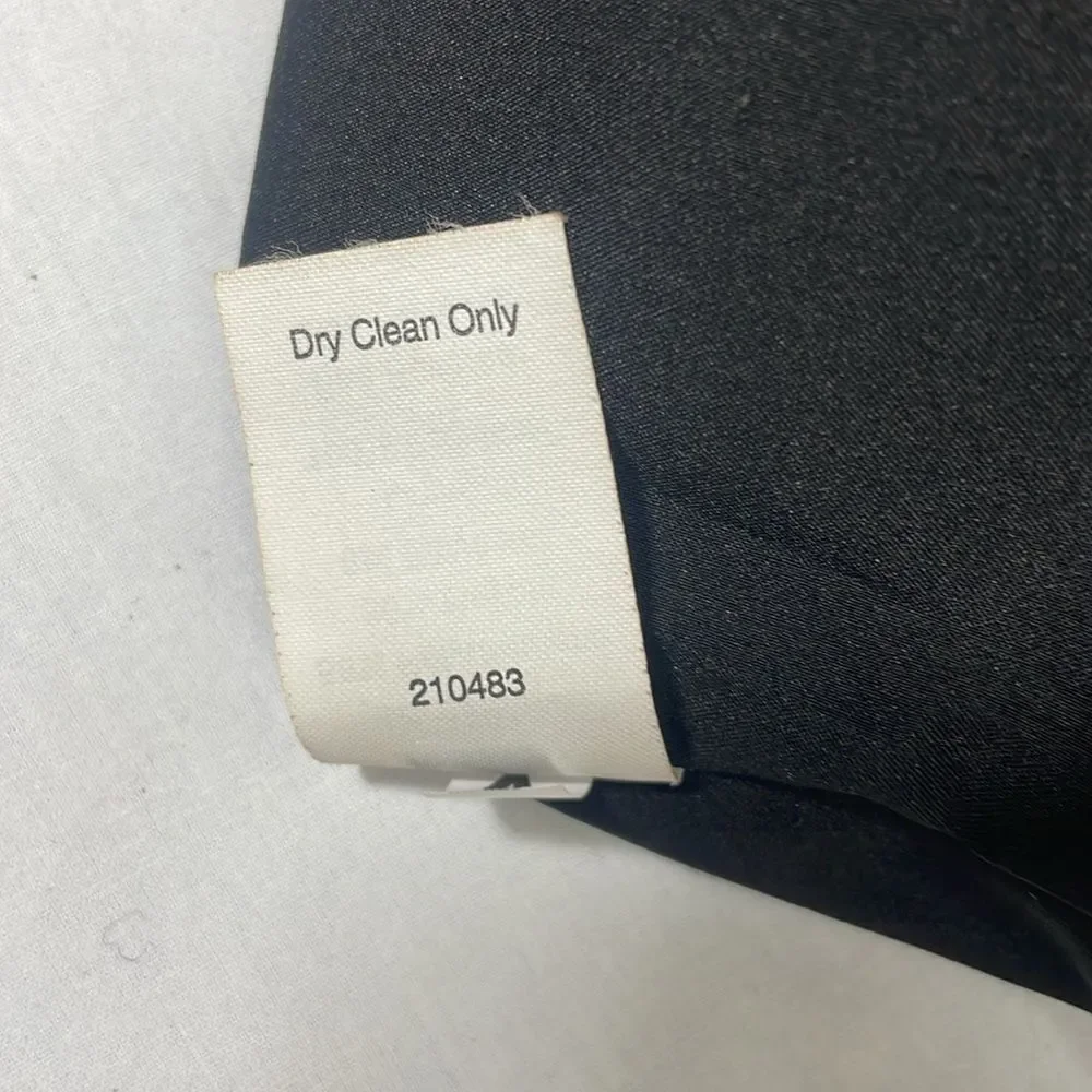 CAbi black faux leather pencil skirt sz 10